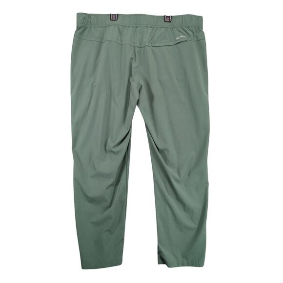 Eddie Bauer Traveler Ankle Pants Women's XL Green Lightweight Stretch UPF 50+ - Picture 2 of 10